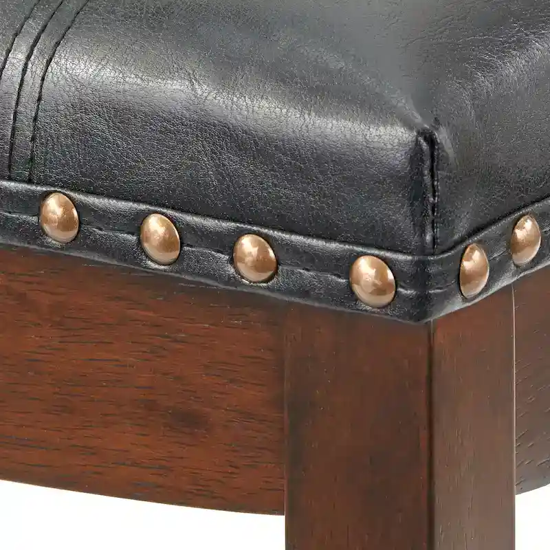 Simple Living Lonnie 24-inch Padded Counter Height Saddle Stools (Set of 2)