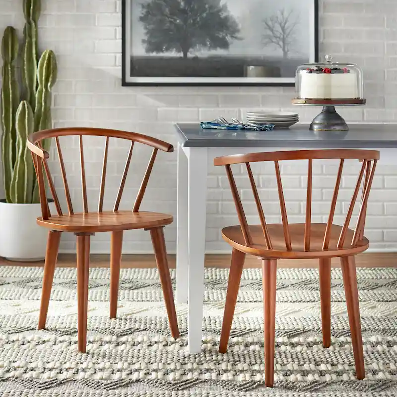 Solid Wood Spindle Dining Chairs