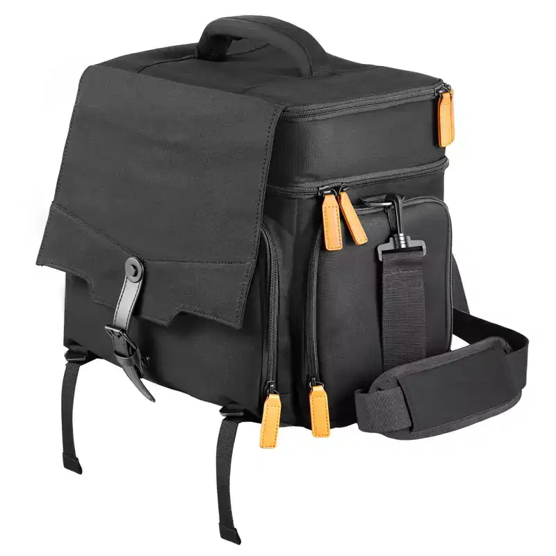 VEVOR Miniature Storage Carrying Figure Bag, Fits 16 Infantry Minis, Miniature Transport Bag with Handle & Adjustable Shoulder Strap,Black