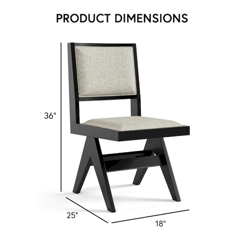 Furniture of America Evrena Modern 5-Piece Black Solid Wood 48-inch Round Dining Set