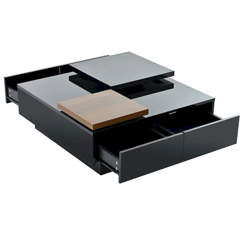Modern Square Wood Coffee Table