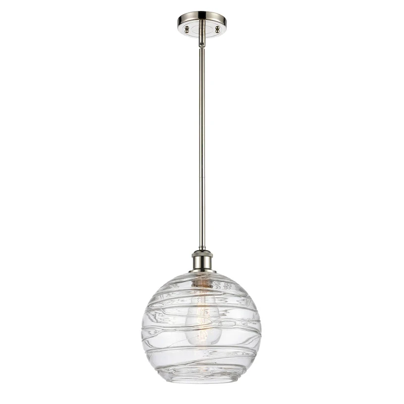 Innovations Lighting Athens Deco Swirl - 1 Light 10  Stem Hung Mini Pendant