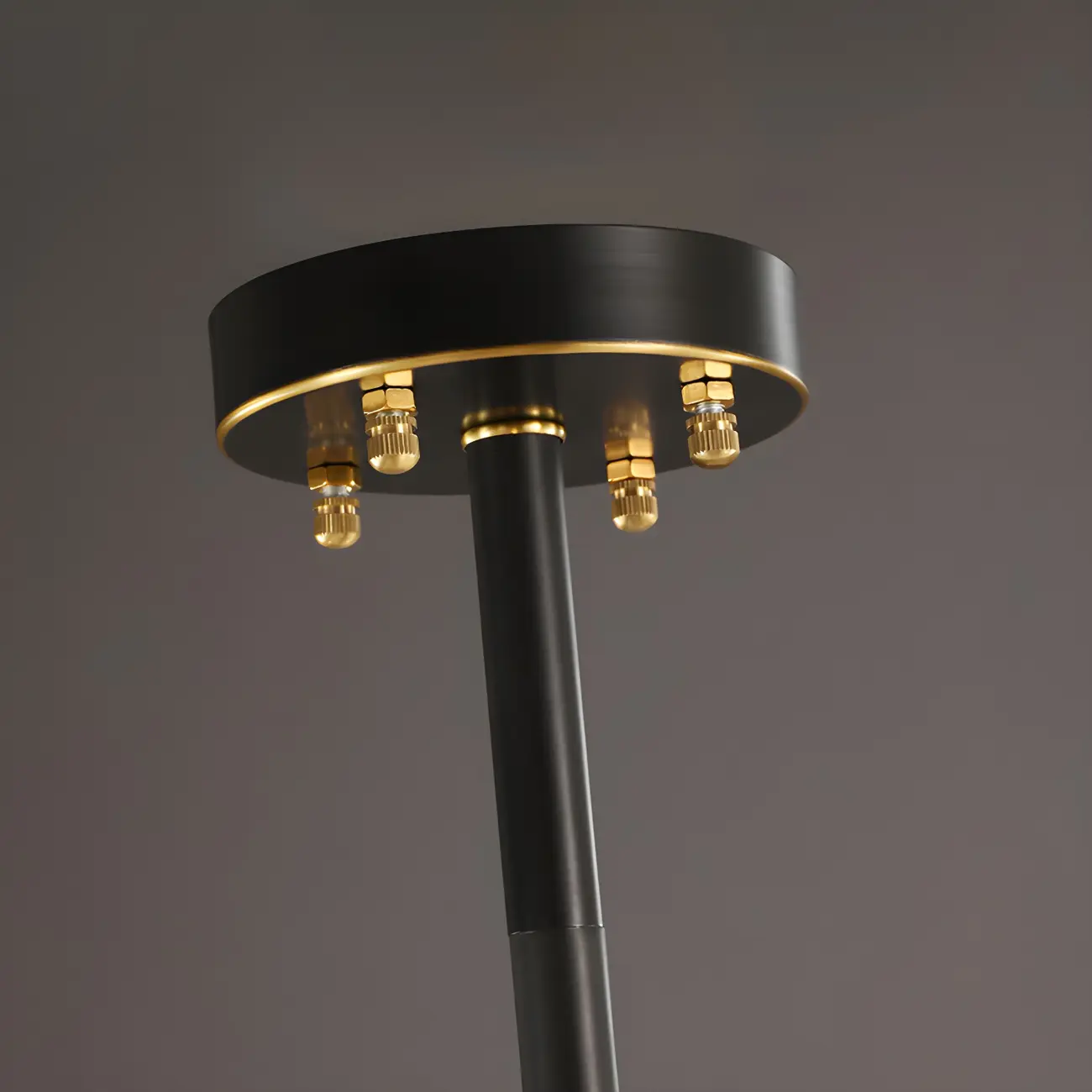 Modern Crystal Brass Sputnik Chandeliers in Black-Gold