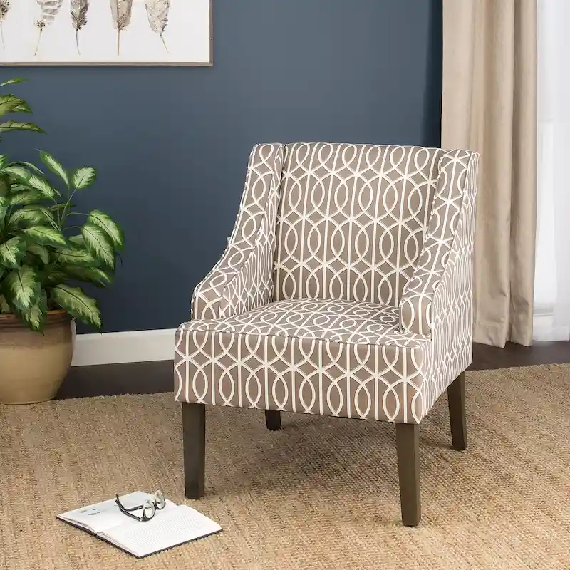 Porch & Den Cammy Swoop Arm Accent Chair
