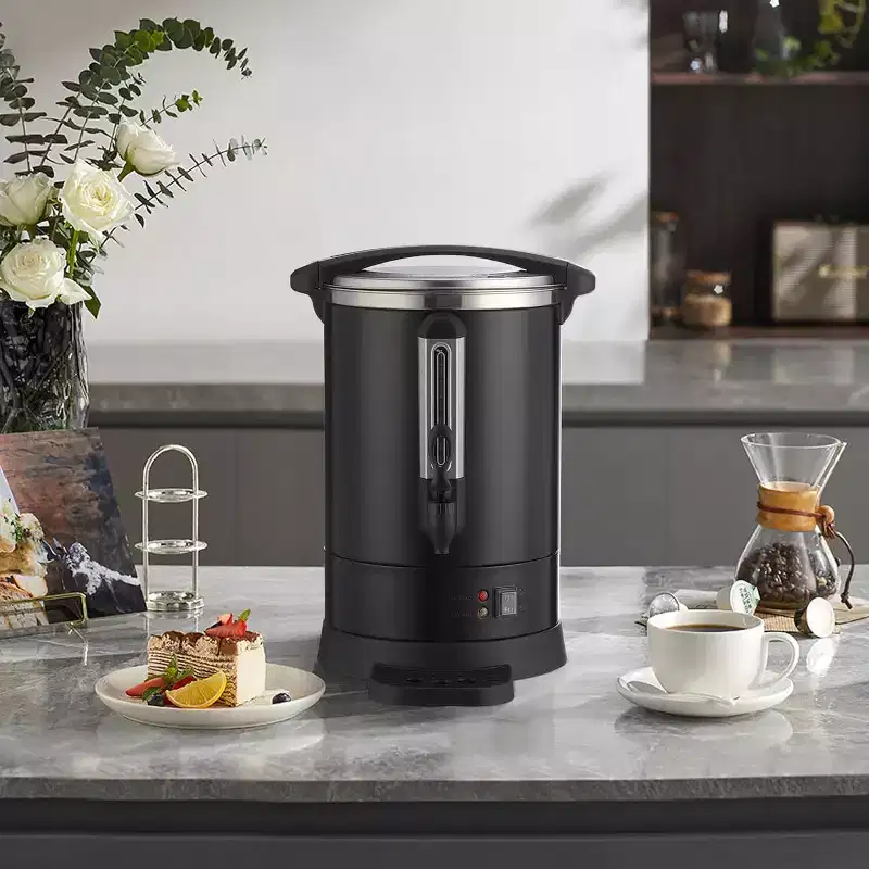 Acekool 18L Stainless Steel Coffee Urn, Double Wall Thermal Hot Beverage Dispenser with Faucet, Large Capacity for Events  Parties