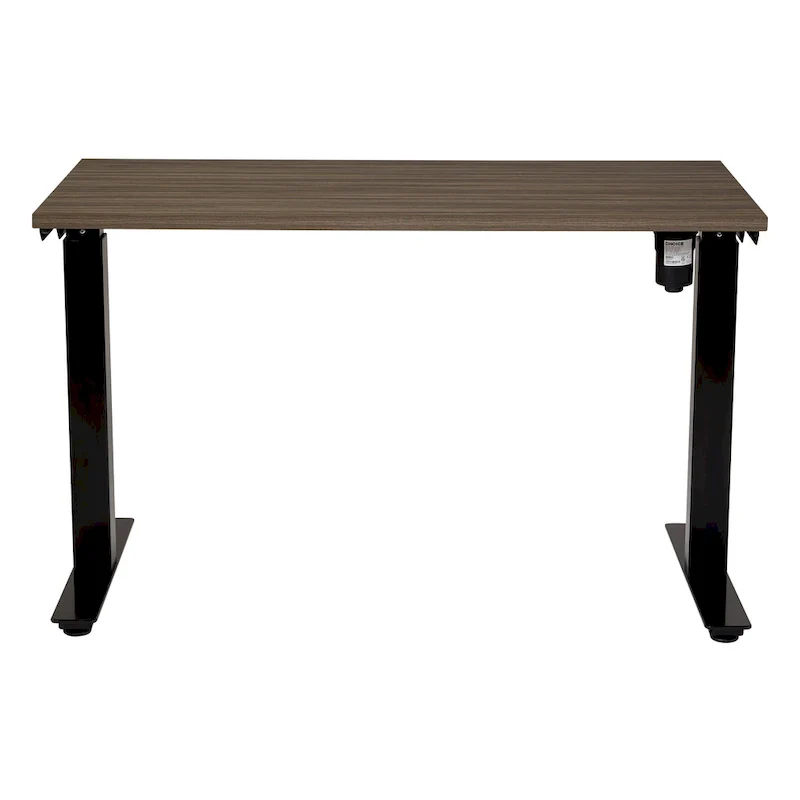 Walnut / White / Black Electric Height-Adjustable Standing Desk – Single