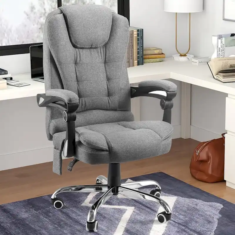 AECOJOY Ergonomic Office Chair with 7 Points Vibrating Massage&Heat Functions