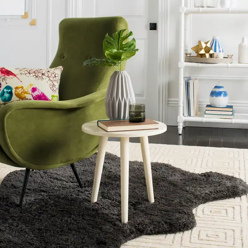 Round Side Table, Pine Wood, 4 Colors – 16