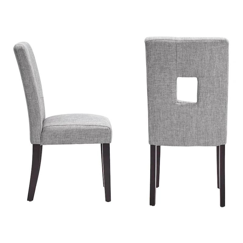 Brda Keyhole Back Dining Chairs (Set of 2)