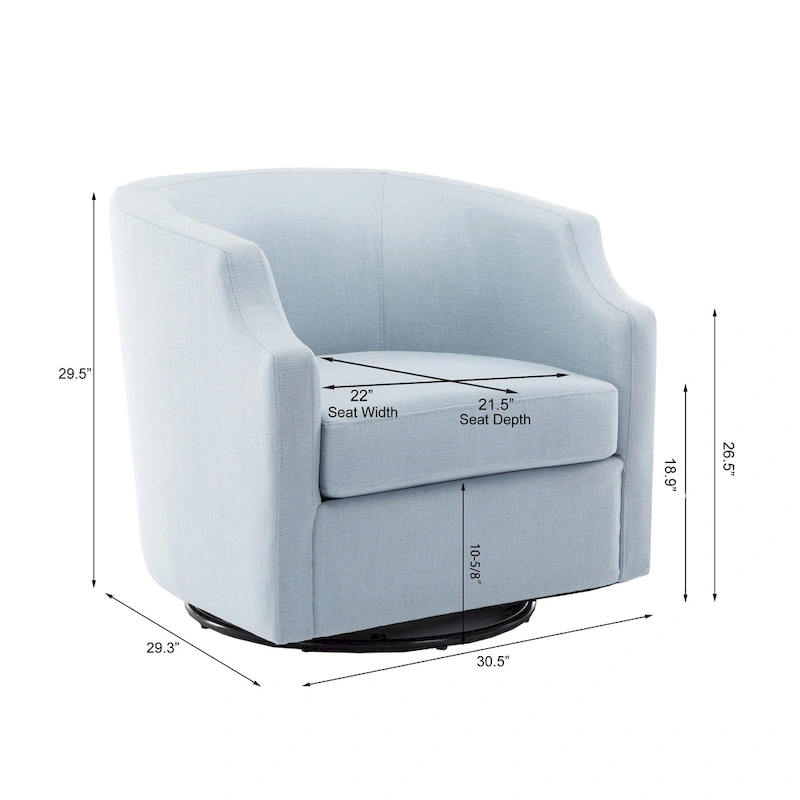 Swivel Glider Barrel Chair