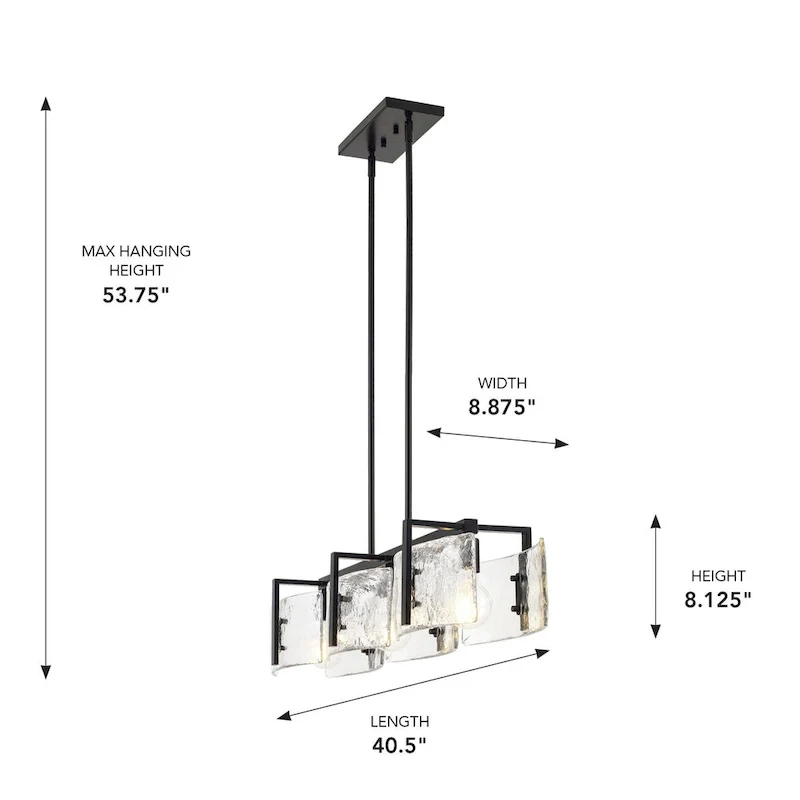 Aenon 40.5  Wide 3-Light Linear Pendant