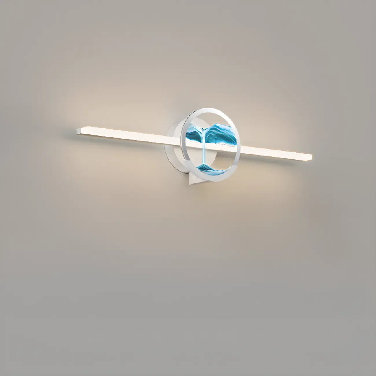 Dimmable Glass Bathroom Vanity Light with Integrated LED