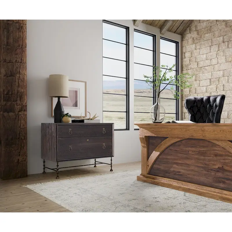 Hooker Furniture 6700-10466-98 Big Sky 38 Wide 2 Drawer Wood Filing