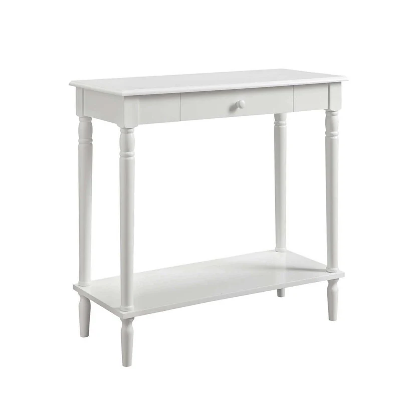French Country 1 Drawer Hall Table with Shelf