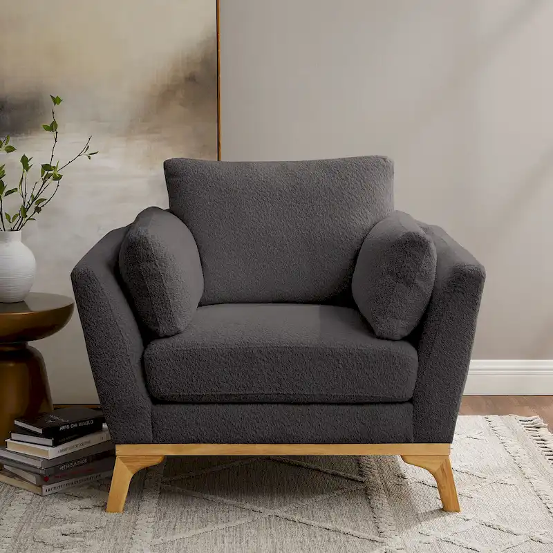 VANOMi 41.7  Modern Flared Arm Accent Chair