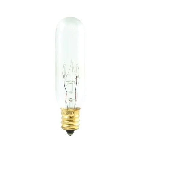 Bulbrite Pack of (25) 25 Watt Dimmable Clear Appliance, Amusement T6 Candelabra (E12) Incandescent Bulb - 25 Watt