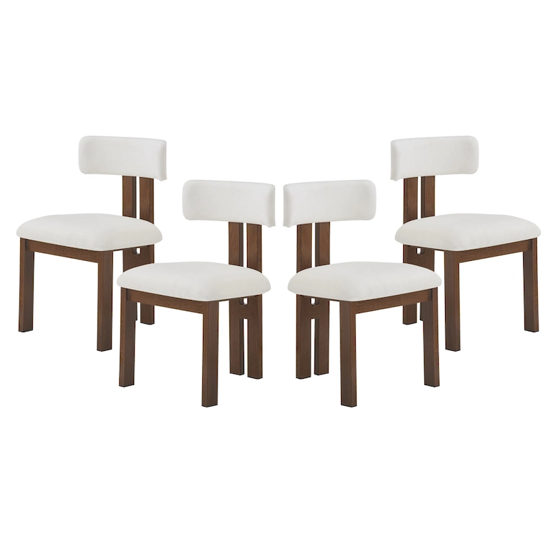 Astura Upholstered Dining Chairs, Iron Frame, Set of 4 by Christopher Knight Home
