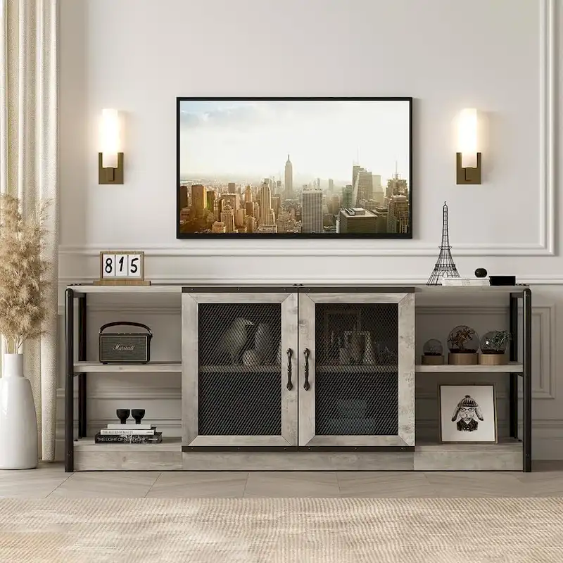 65-Inch Long Wooden TV Stand