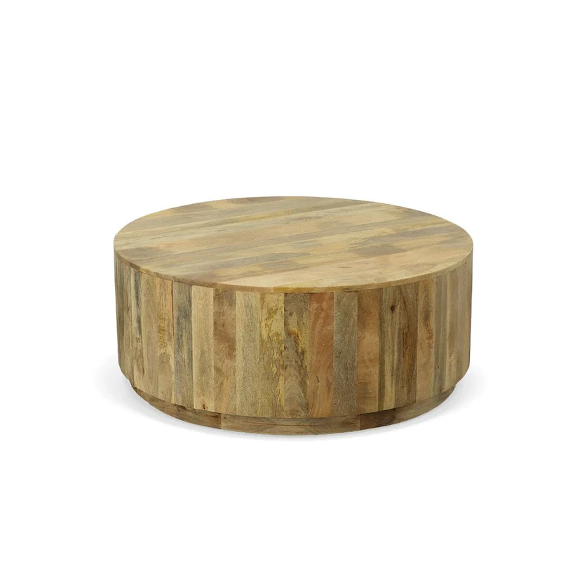 Carolina Living Tamia 42 Round Wooden Coffee Table - Elm