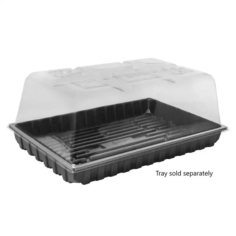 SUNPACK Sundome Plastic Multi-Vented Humidity Dome, Clear, 7in