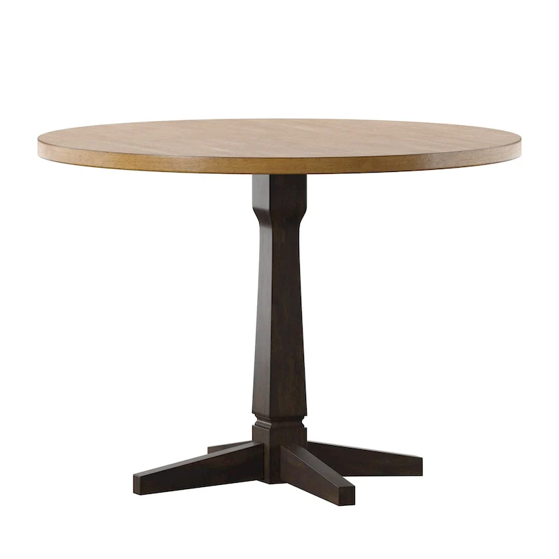 Eleanor Round Two-Tone Dining Table by