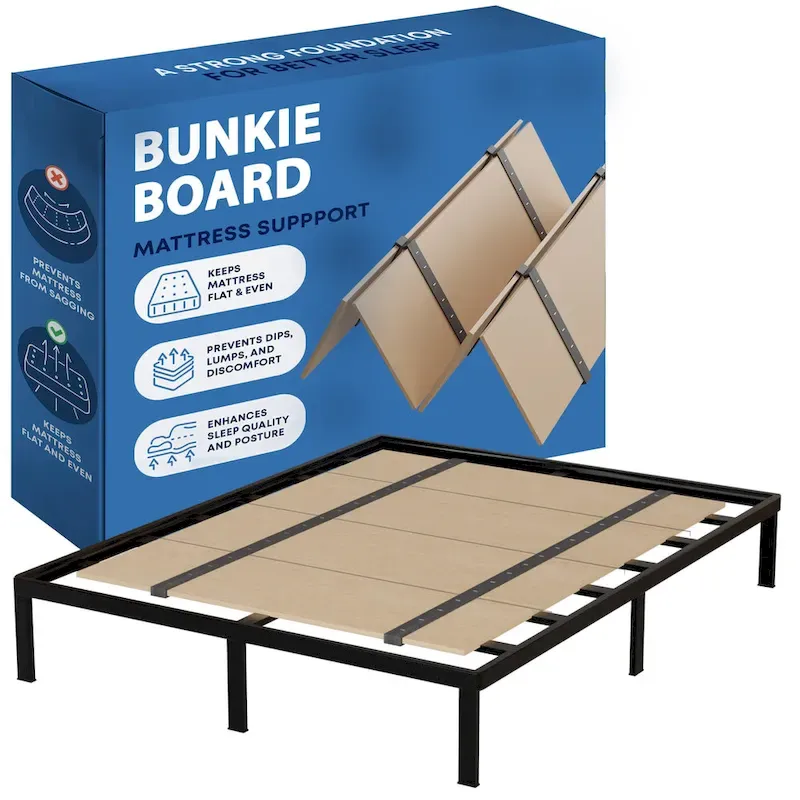 Foldable Box Spring, Bunkie Board and Bed Support Board to Minimize bed, Good for Day Bed, Trundle Bed, Bunkbed & Platform Bed