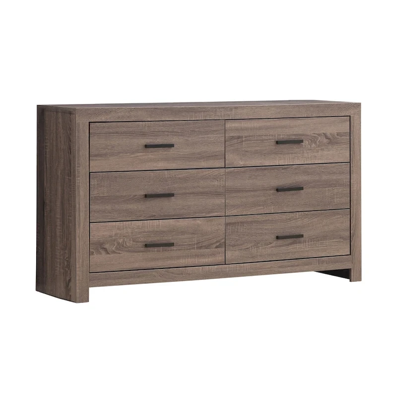 Geary 5-piece Slatted Headboard Panel Bedroom Set with 2 Nightstands
