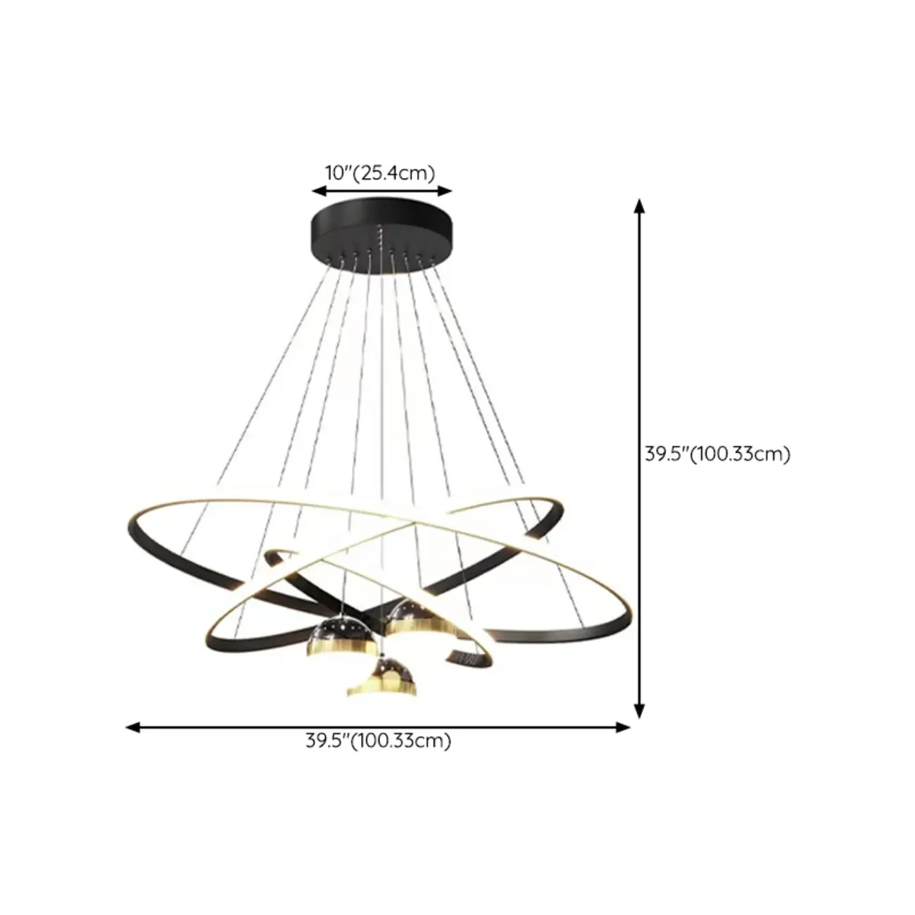 Circle Modern LED Starry Projection Chandelier