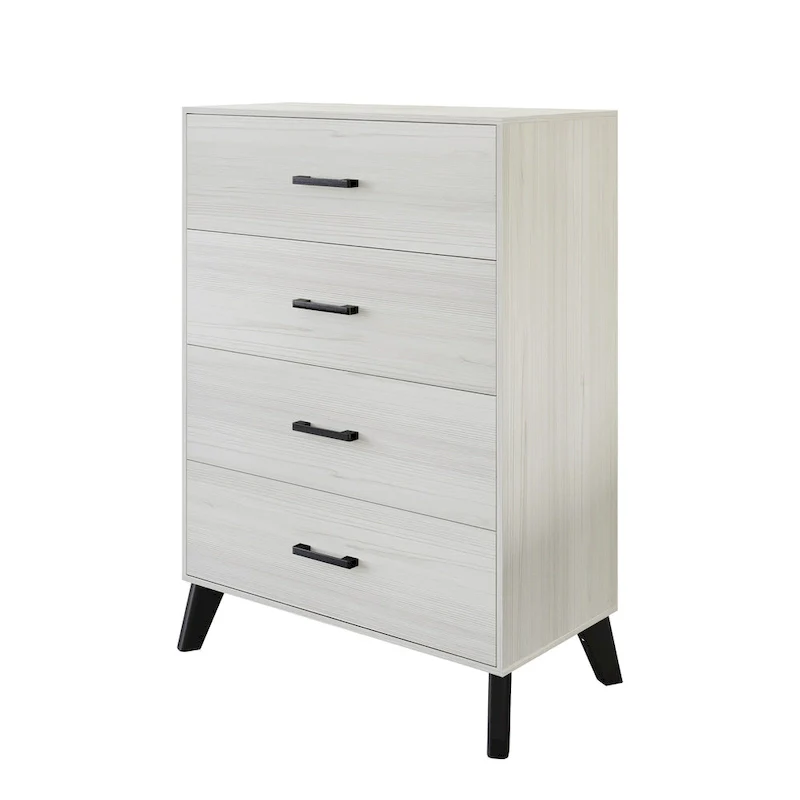 CraftPorch Classic Style 4-Drawers Wooden Chest