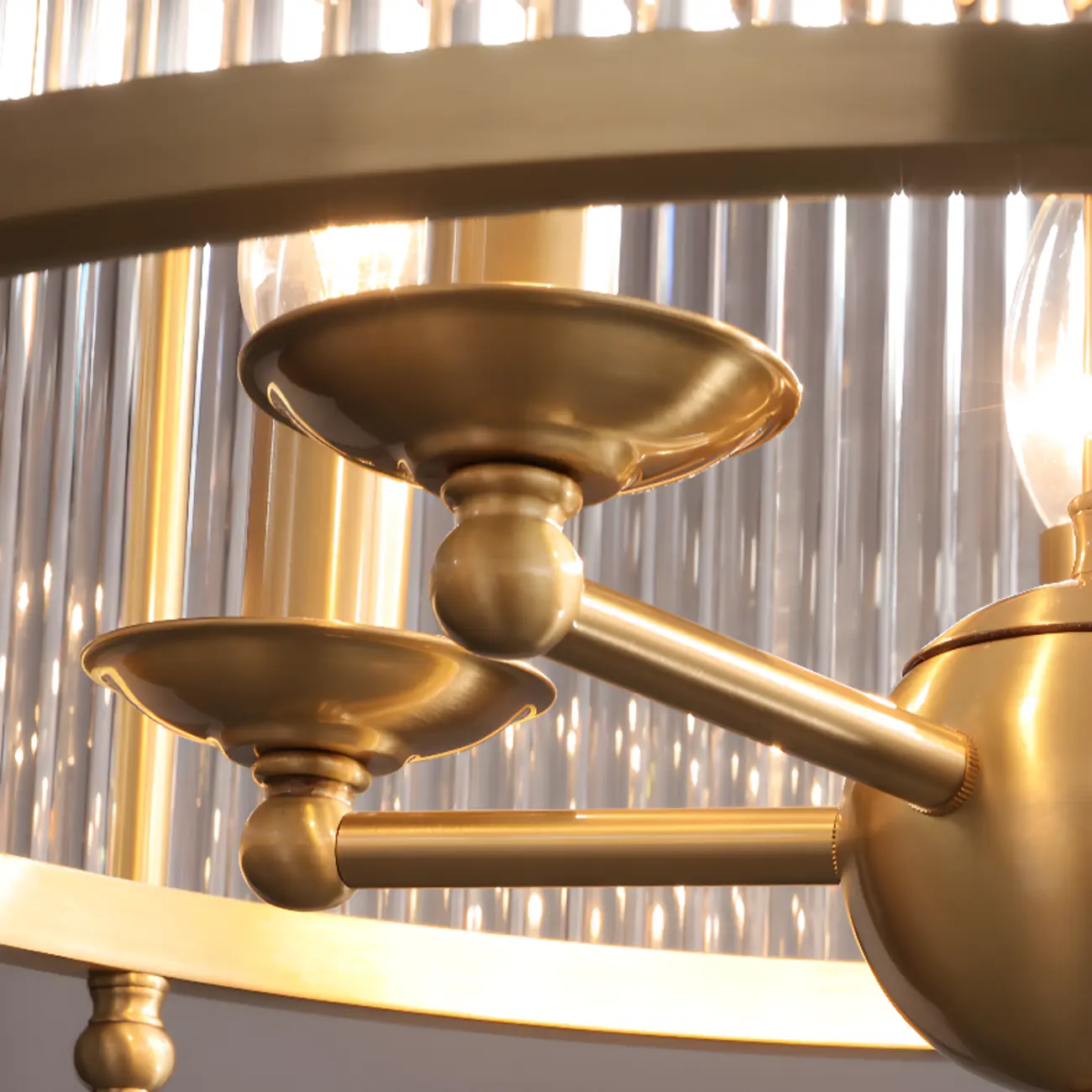 Modern 3-Light Crystal Round Chandelier with Flexible Height