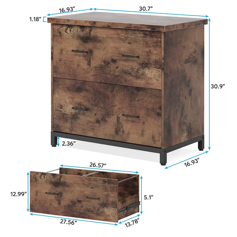2-Drawer File Cabinet, Lateral Filing Cabinet, Office File Cabinet