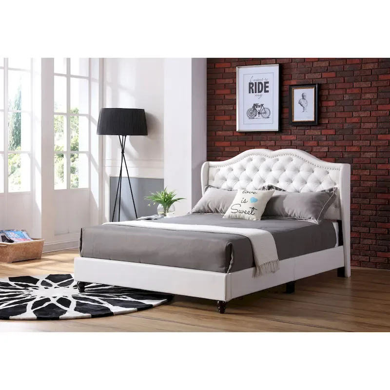 Joy Jewel Tufted Upholstered Bed