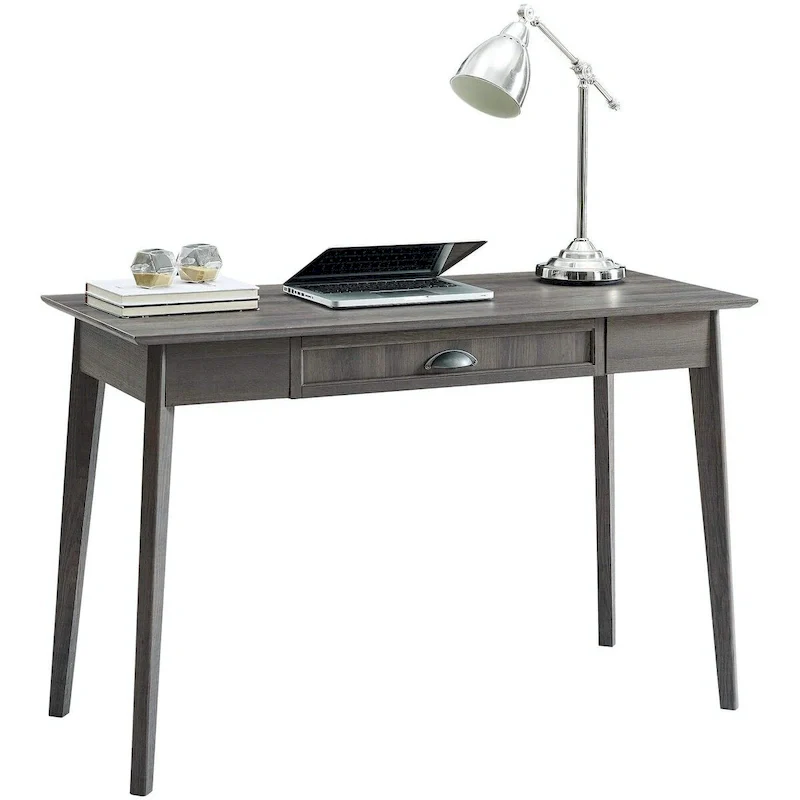 Caffoz Home Office Modern Writing Desk with Drawer and USB Hub