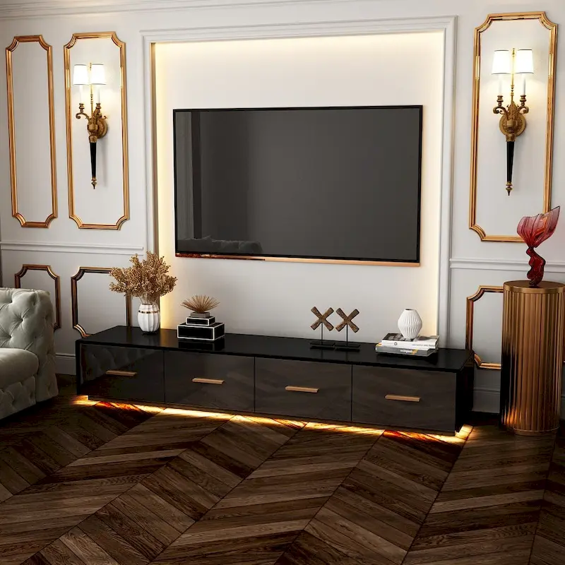 Sleek Floating Entertainment Unit Style Meets Function