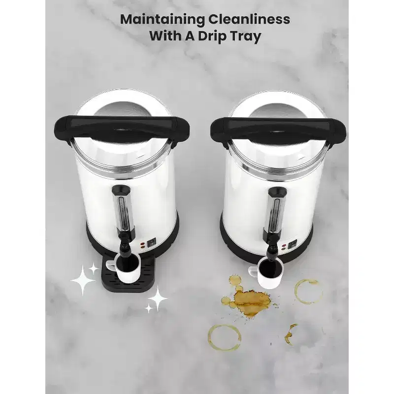 Acekool Commercial Coffee Urn Maker, Double-Wall Stainless Steel Hot Beverage Dispenser for Parties  Events