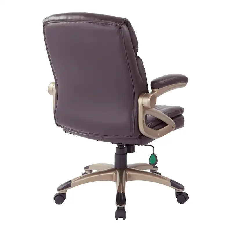 Excutive Low Back Espresso Bonded Leather Chair