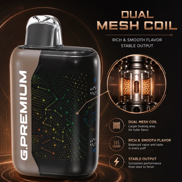 Podwójna grzałka mesh G-Premium 60K