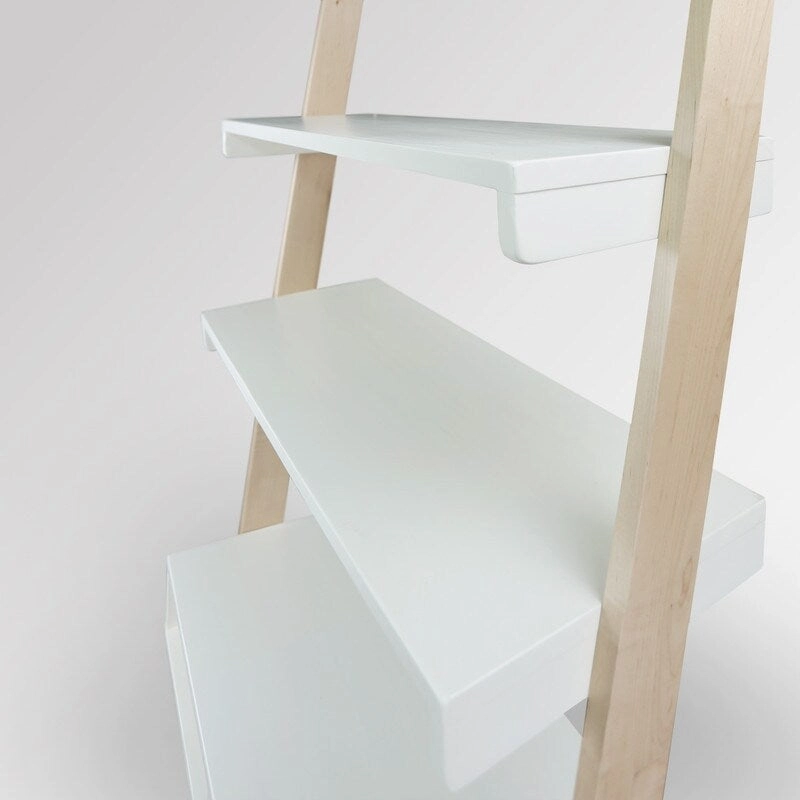 Freestanding Ladder Desk with Drawer with Solid American Hardwood