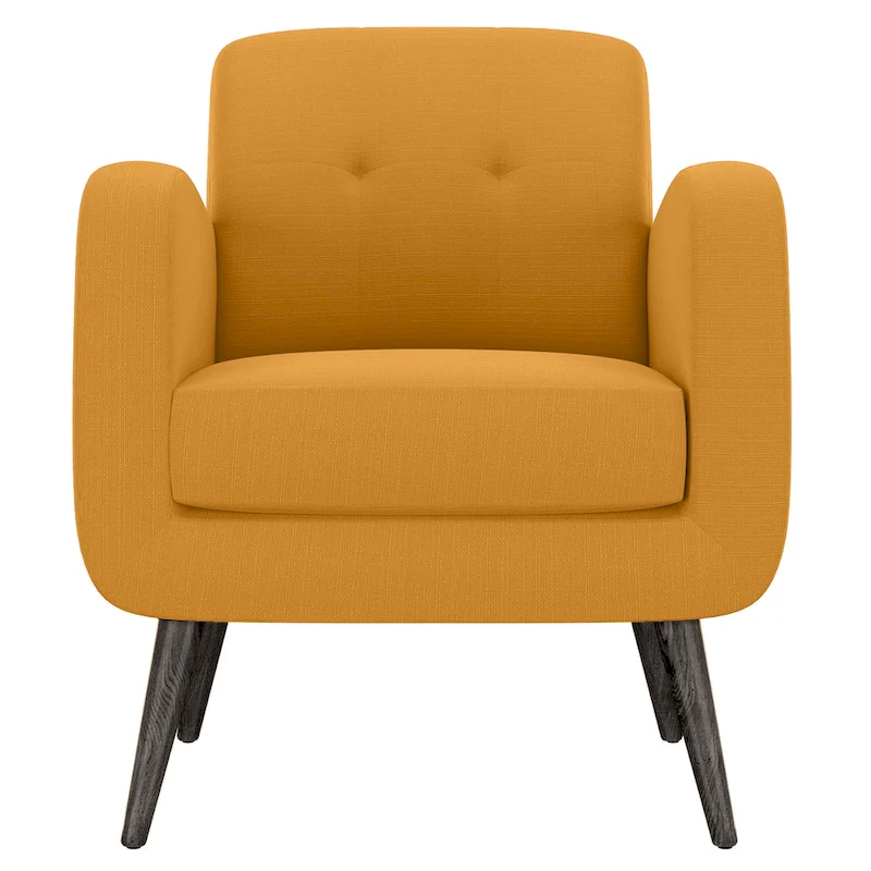 Carson Carrington Keflavik Mustard Yellow Mid-century Accent Chair