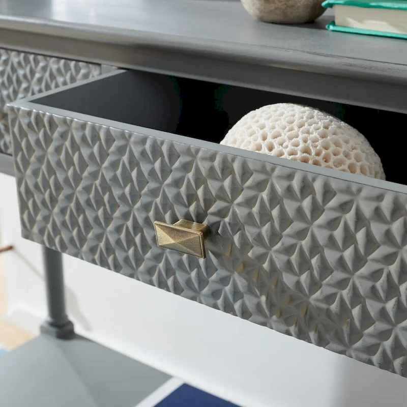 SAFAVIEH Salina 2-Drawer Console Table - 35.5 W x 13 L x 29.5 H - 36Wx13Dx30H