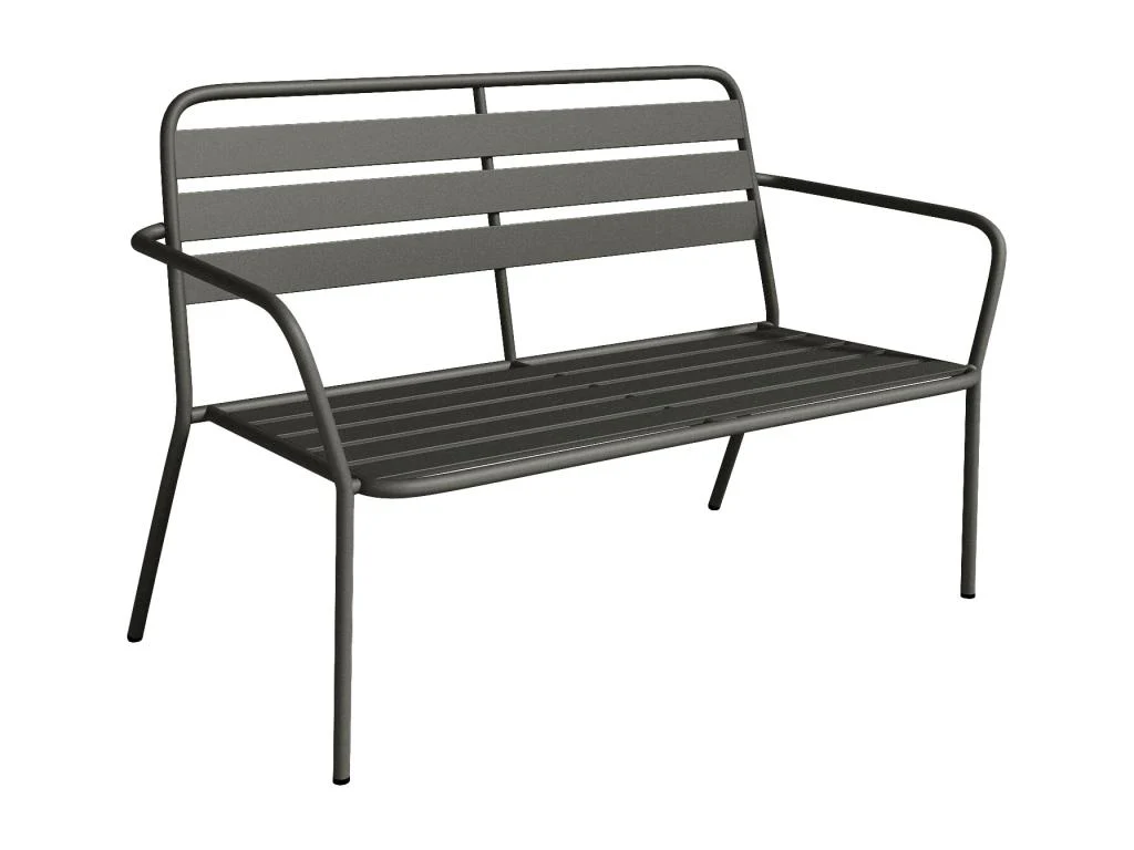 Banc Jardin Metal - Gris anthracite