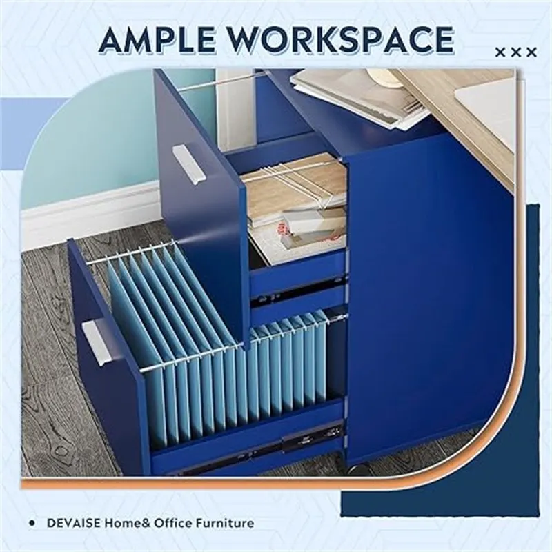 2 Drawer File Cabinet - 15.6 D x 16.2 W x 26.4 H