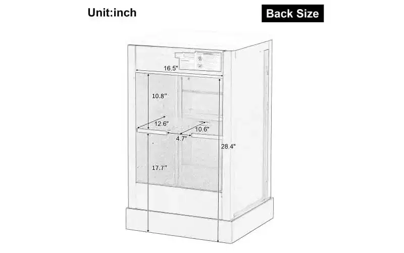 30 Inch Freestanding Bathroom Vanity with Sink, White MDF & Rubberwood, 3 Drawers & Adjustable Shelf