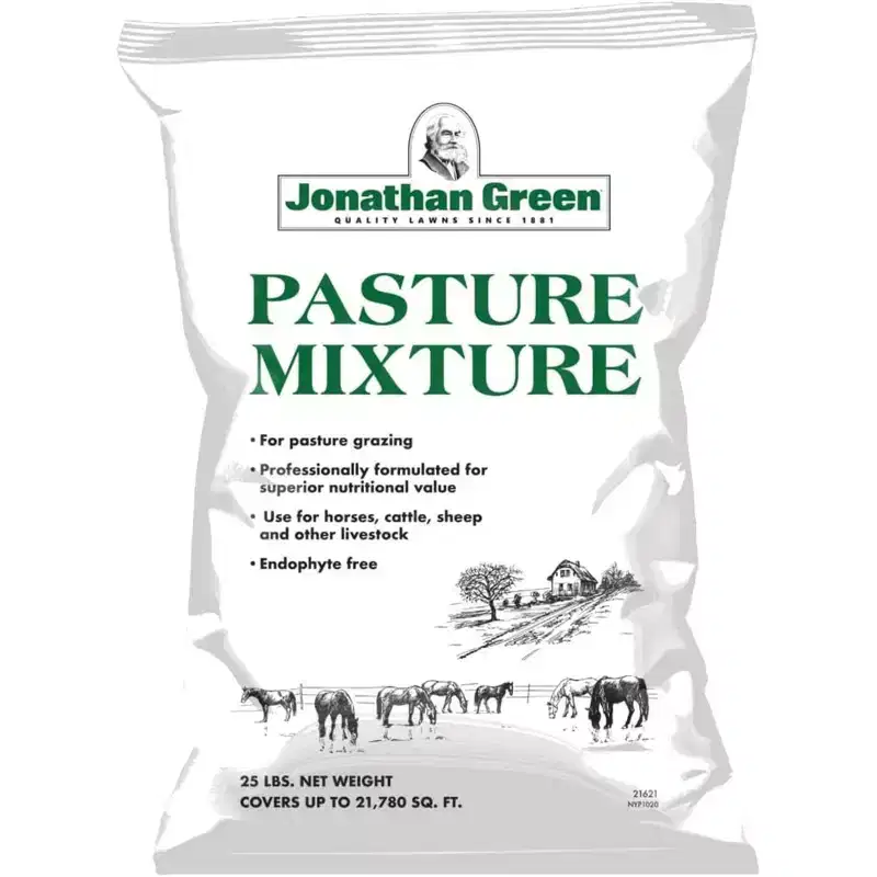 Jonathan Green Pasture Grass Mixture  Endophyte-Free Blend for Nutritious and Safe Grazing Pastures, 25lb