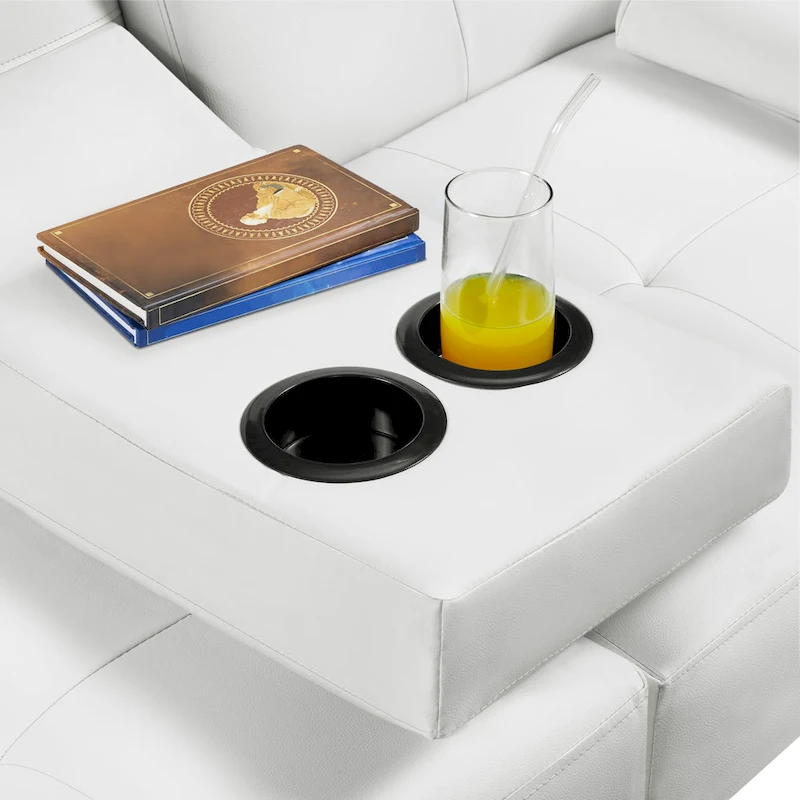 Yaheetech Faux Leather Convertible Futon Sofa Bed 3-In-1 Adjustable Futon Couch