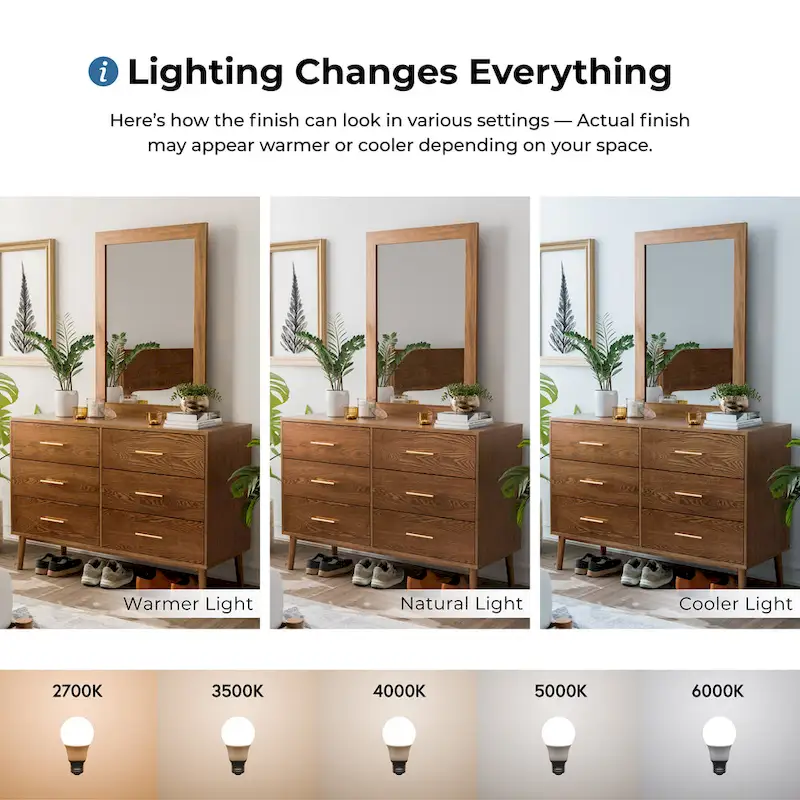 Walnut Mid-Century 6-Drawer Dresser