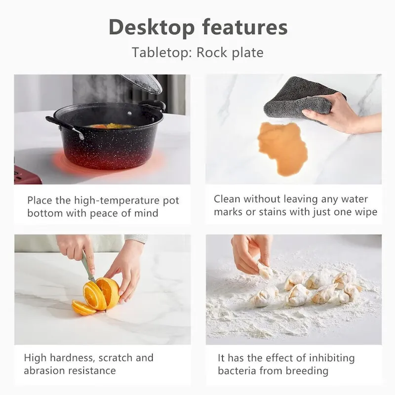 70.8  Rectangle Dining Table with Stone Top