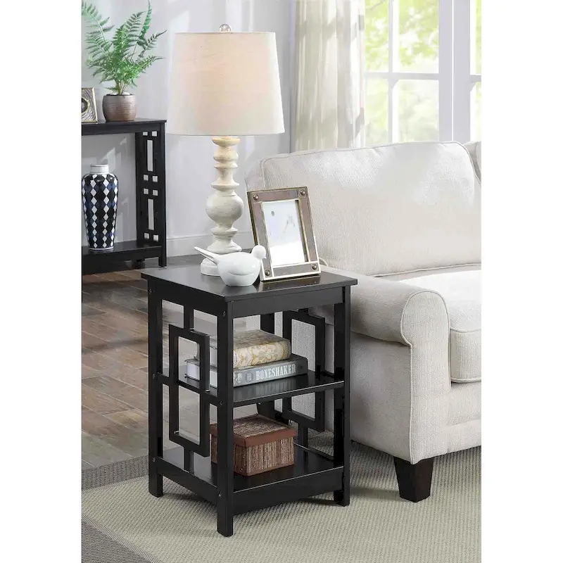 End Table with Shelves