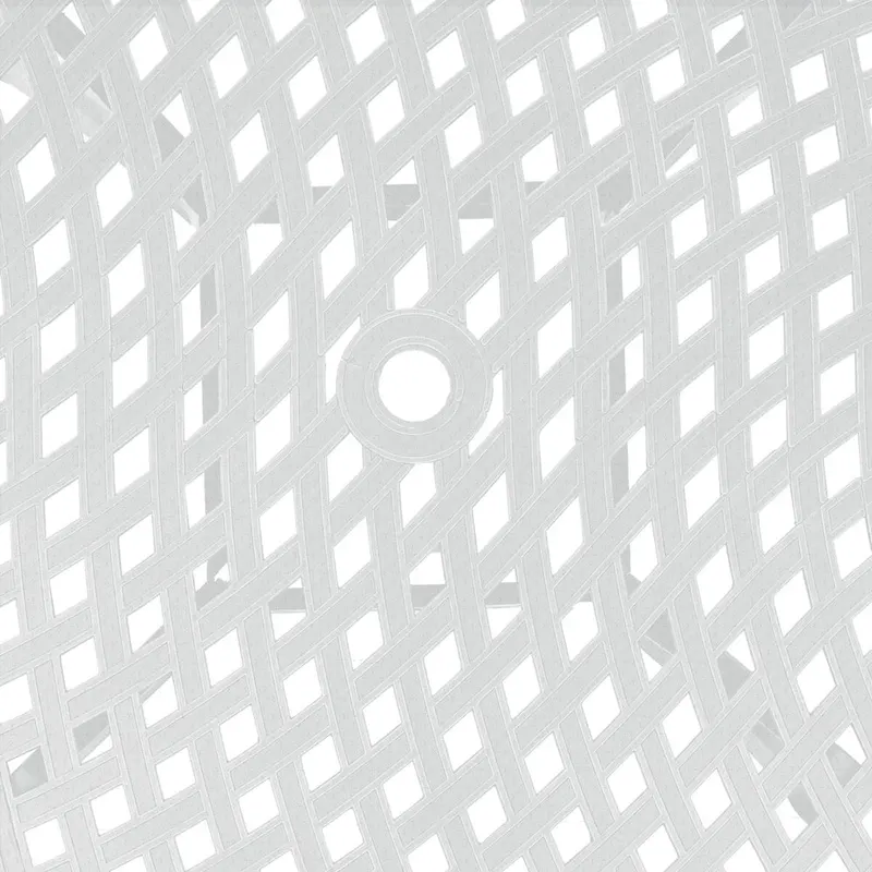 47  Diagonal Round Dining Table-White