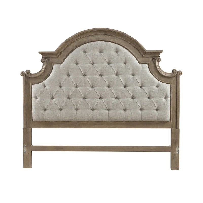 Queen Upholstered Panel Bed Headboard